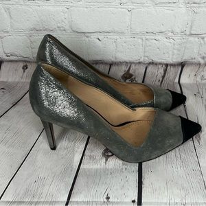 Tory Burch | Metallic Cap High Heels Pumps